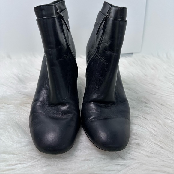 Tory Burch Sofia Wedge Bootie Black Nappa Leather - Picture 2 of 9